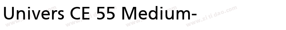 Univers CE 55 Medium字体转换